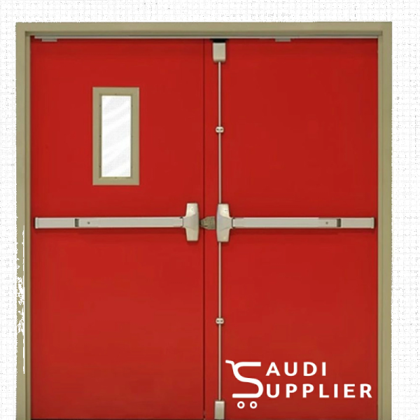 FHC Fire Rated Double Door, Flush - FHC Door - Saudi Supplier