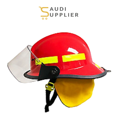 MSA Fire Helmet 660C Metro, Red, 4″ Face Shield – Saudi Supplier