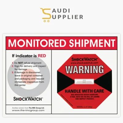 SHOCK WATCH STICKER from Saudi Supplier