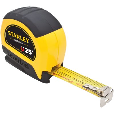 Stanley STHT33281L 25' Magnetic Tip & Fractional Read LeverLock Tape Measure - Image 2