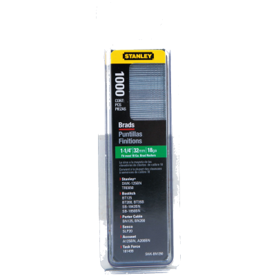 Stanley Tools 1,000 pc 1-14 in Brad Nails-Saudi Supplier