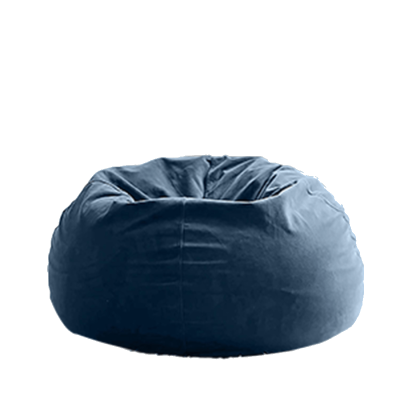 كرسي راحة بين باج مخمل كبير ريجل إن هاوس - بترولي - Image 1