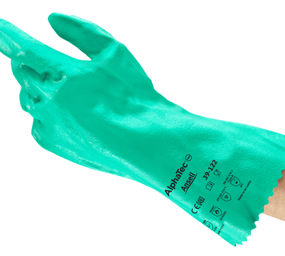 alphatec 39-122 green gloves ansell