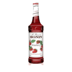 Monin Strawberry Syrup 1Ltr bottle with Intense red color from Saudi Supplier.
