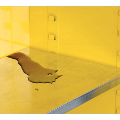 Justrite Sure-Grip®Flammable Safety Cabinet, 1 Self-Close Door, Yellow - - Image 5