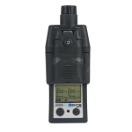 multi gas monitor with orange color in an oblique angle on a white background with Ventis MX4