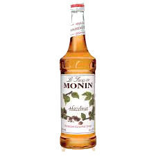 MONIN Hazelnut syrup 1Ltr bottle with Light Brown color from Saudi Supplier.