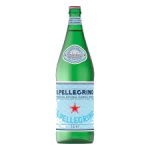 San Pellegrino Sparkling Natural Mineral Water 1 Liter Glass Bottle from Saudi Supplier.