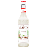 Monin Coconut Syrup 1Ltr bottle with Cloudy white color from Saudi Supplier.