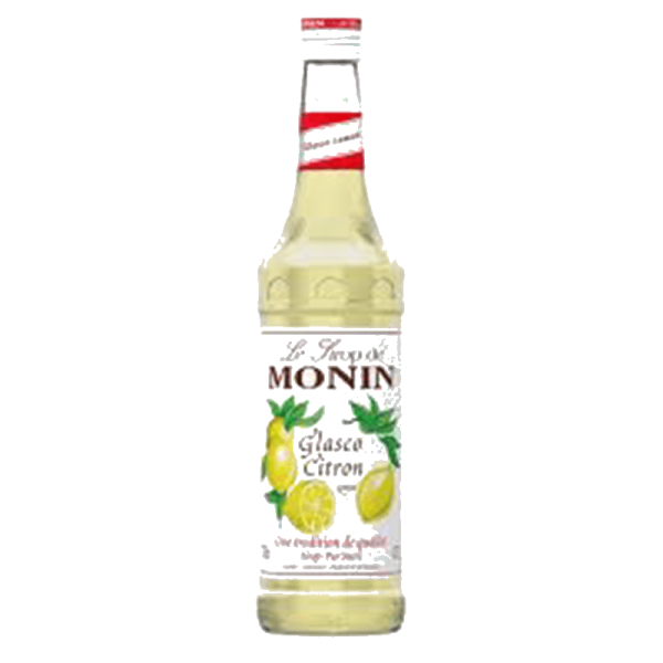 MONIN Lemon syrup 1Ltr bottle with Light Yellow color from Saudi Supplier.