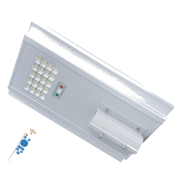 Street Light 100 Watt Solar White Aluminum LUXIFY