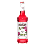 Monin Rose Syrup 1Ltr bottle with Bright rose color from Saudi Supplier.