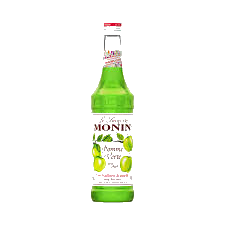Monin Green Apple syrup 1Ltr bottle with Green color from Saudi Supplier.