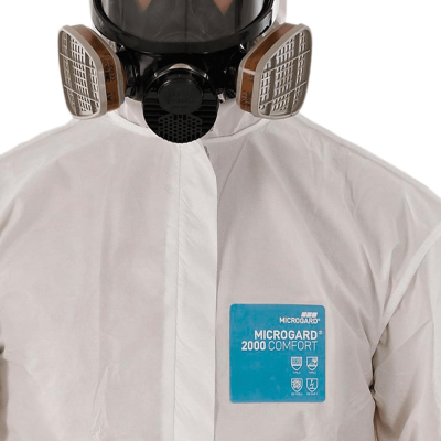 Ansell - 2000 -White Disposable Coverall - Image 3