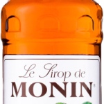 Monin Caribbean Syrup 1Ltr bottle with Bright amber color from Saudi Supplier.
