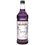 Monin Lavender Syrup 1 Ltr bottle with bright purple color from Saudi Supplier.