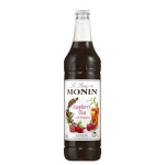 Monin Raspberry Tea syrup 1Ltr bottle with Dark Red color from Saudi Supplier.