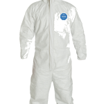 DuPont™ Tyvek® Disposable Coverall with Hood in KSA with Safety Instructions, Elastic Cuff, White from Saudi Supplier