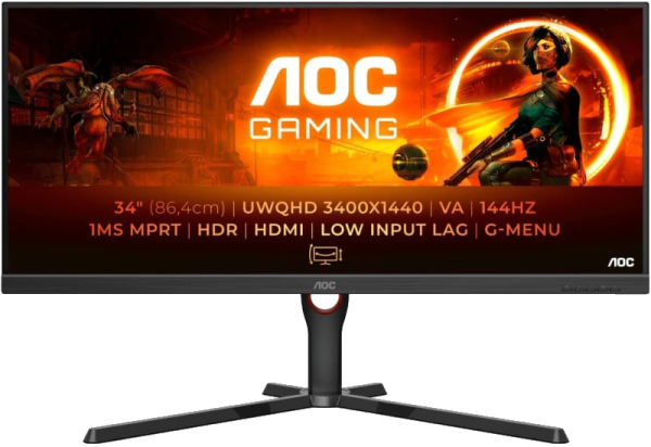 AOC U34G3XM Gaming Monitor from Saudi Supplier
