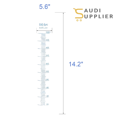 Measuring Cylinder 500ml - Saudi Supplier