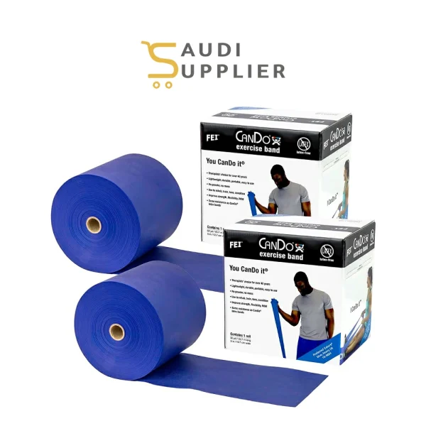 CanDo® Latex-Free Exercise Band – Blue (Model 105634)- Saudi Supplier