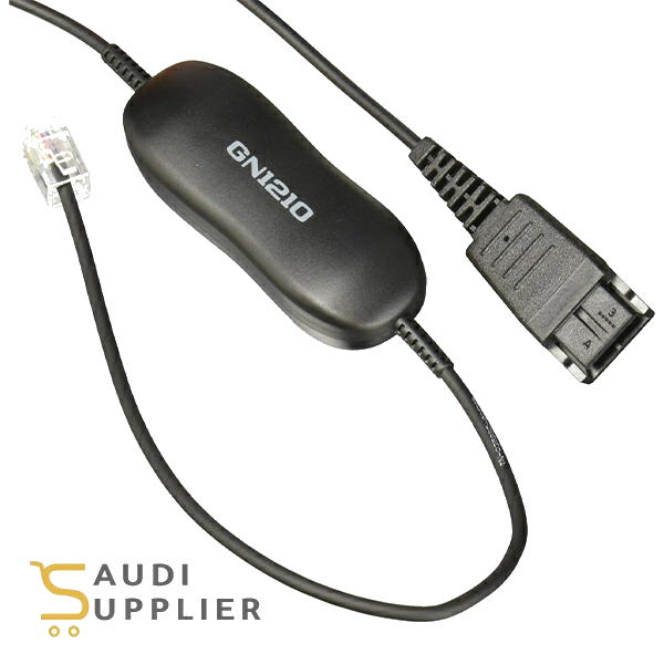 Jabra GN 1210 cord 0.8m straight QD to RJ9- Saudi Supplier