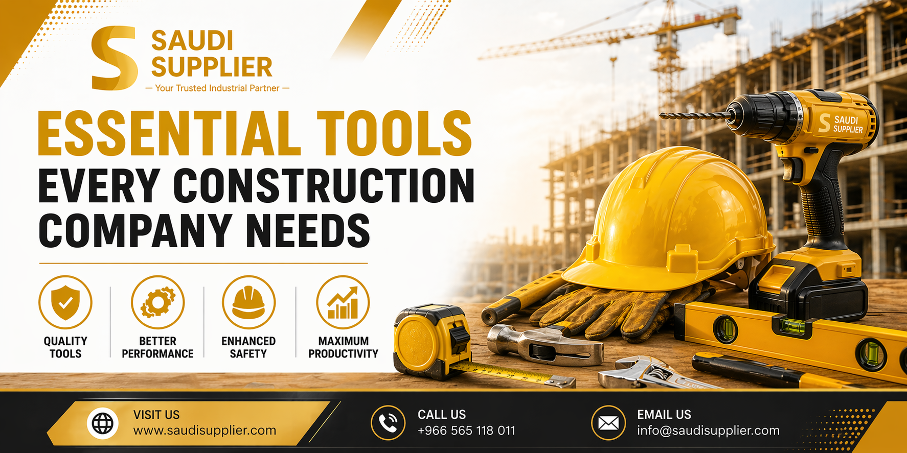 Essential Tools Every Construction Company Needs | Saudi Supplier