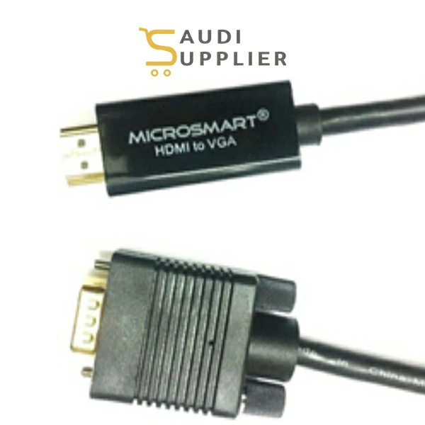 MICROSMART VGA TO HDMI CABLE 1.8M - Saudi Supplier