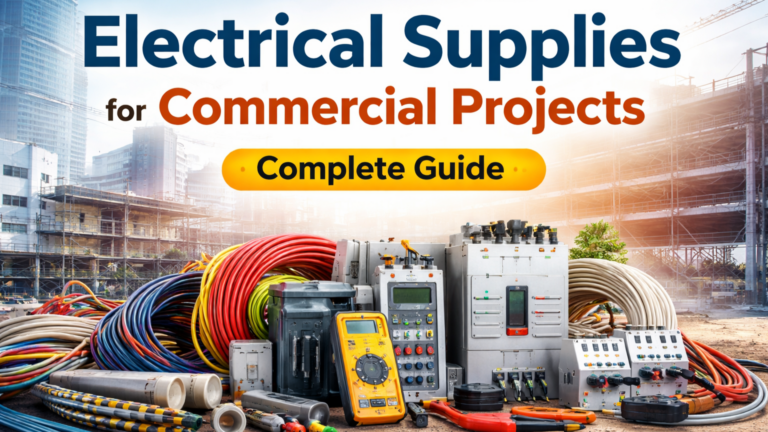 electrical supplies for commercial projects, commercial electrical supplies, industrial electrical equipment, electrical materials Saudi Arabia, commercial projects